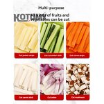 Vegetable Fruit Dicer Manufacturer - 7mm 10mm 14mm Blade Home Potato Tomato Food Slicer Chopper Manual Cutting Machine