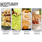 Snow Ice Maker Manufacturer - Commercial Air Cooling Shaver Korea Bingsu Four Barrels Colorful Snowflake Ice Shaving