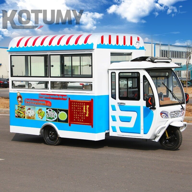Ice Cream Tricicle Truck Manufacturer - Street Mobile Cater Electric Hot Dog Coffee Food Cart