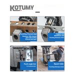 Electric Hydraulic Hole Puncher Manufacturer - MHP-20 1800W 6mm Knockout Punch Tools Angle Iron Channel Puncher Aluminum Iron Plate Hole Opener