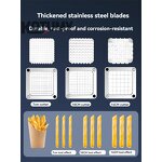 Vegetable Fruit Dicer Manufacturer - 7mm 10mm 14mm Blade Home Potato Tomato Food Slicer Chopper Manual Cutting Machine