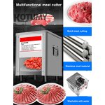 Electric Meat Cutting Manufacturer - 220V Stainless Steel for Cut Meat Slices Shredded Meat Multifunctional Food Chopper Chipper