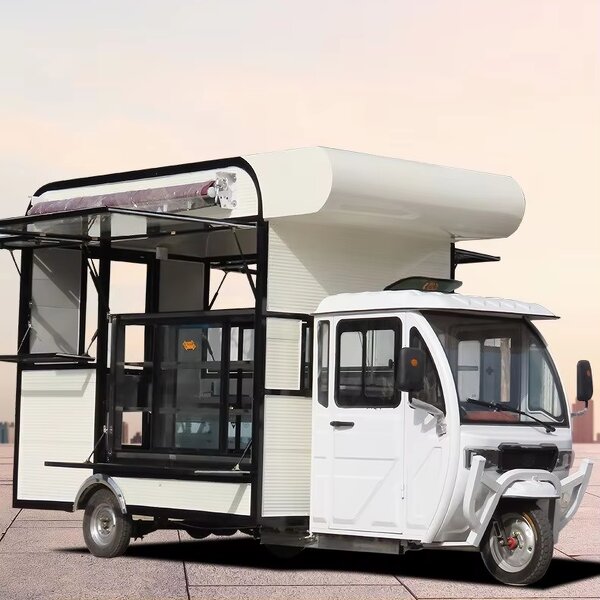 Electric Three-Wheeled Dining Car Manufacturer - Multi-Functional Mobile Food Truck Fast Food Ice Cream Fruits
