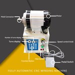 CNC Programming Winding Machine Manufacturer - 220V Automatic High-Torque Motor Repair Speed Regulating