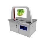 OPP Tape Bundling Machine Manufacturer - 220V Automatic Supermarket Vegetable Baler Banknote Packer Tying Strapping