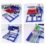 Curved Screen Printing Machine Manufacturer - Manual SPE-E QM170 for Cylindrical Conical Shapes Cosmetic Bottles Thermos Cups Pens etc