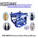Curved Screen Printing Machine Manufacturer - SPE-E QM1012 Small Conical Wine Bottle Cosmetic Insulation Cup Curved Screen Printing Equipment
