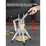 Vegetable Fruit Dicer Manufacturer - 7mm 10mm 14mm Blade Home Potato Tomato Food Slicer Chopper Manual Cutting Machine