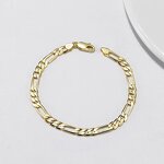 S925 Sterling Silver Figaro Chain Hand Bracelet Manufacturer - Wholesale Gift for Women Kid Party Birthday