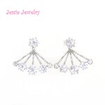 Customized 925 Silver Paved Cz Earring Manufacturer - Garnet Custom Designs Welcome C5708