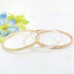 5mm Bamboo Bracelet Manufacturer - Kids Adult Sizes Brass Bangle Gold Silver Rose Gold Color Guam 7 Day Hawaiian Samoan Jewelry