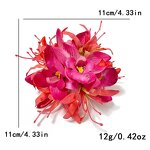 Orchid Lily Hair Clip Manufacturer - 8 Colors Available Artificial Floral Flower Hair Accessories Dance Party Wedding Jewelry Fast Delivery