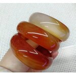 Natural Red Jade Bangle Manufacturer - Large US Size7.5-9 Indian Agate Stone Gemstone Width Healing Crystal Bracelet Best Gift for Woman Man
