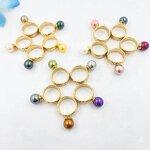 Pearl Ring Manufacturer - 15 Pearl Colors Size 2 and 3 Best Gifts for Young Kids Ready to Ship Baby Jewelry Toe Ring for Women