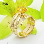 Bamboo Diamond Ring Manufacturer - 8 Different CZ Stones Different Sizes Rose Gold Silver Color All Available Guam Hawaiian Jewelry