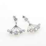 Customized 925 Silver Paved Cz Earring Manufacturer - Garnet Custom Designs Welcome C5708