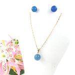 Jade Set Necklace with Stud Earring Manufacturer - Hawaii Samoa Guam Jewelry Wholesale Best Gift for Mom Mother's Day