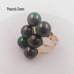 6 Pearl Ring Manufacturer - 15 Different Colors Adjustable Sizes Shell Pearl All Colors Available Ready to Ship Guam Hawaiian Jewelry