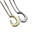 Stainless Steel Hook Necklace Manufacturer - PVD Gold Silver 18K Gold Plated Hip Hop Polynesian Rope Chain Pendant Jewelry for Men Boy