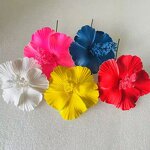Hibiscus Single Hair Foam Flower Manufacturer - Artificial Island Tiara Frangipani Hibiscus Tiara Accessories