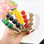 Jade Beads Bracelet Necklace Set Manufacturer - Wired Bracelet with Turtle Hawaiian Honu Different Sizes Colors Available Ready to Ship