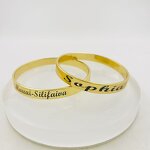 7mm Motivate Bangle Bracelet Manufacturer - Personalized Motto Proverbs Admonition Name Any Language Icons All Can Be Engraved Jewelry