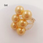 6 Pearl Ring Manufacturer - 15 Different Colors Adjustable Sizes Shell Pearl All Colors Available Ready to Ship Guam Hawaiian Jewelry