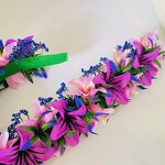 Plumeria Headband Foam Flower Manufacturer - Tropical Green Leaves 11 Colors Available Hula Dance Wedding Party Graduation Celebration