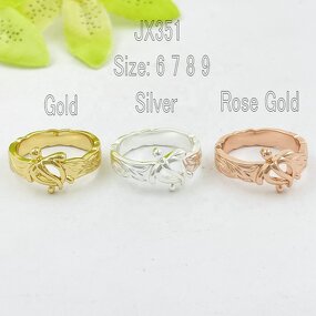 Turtle Ring Manufacturer - Islander Jewelry Gold Silver Rose Gold Size 6 7 8 9 Ready to Ship Bijoux Hawaen