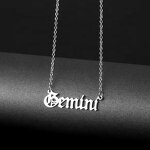 No Tarnish 316L Stainless Steel Necklace Manufacturer - 18K High Gold Plated with Figaro Chains Name Necklace with Bracelet Set