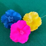 Hibiscus Single Hair Foam Flower Manufacturer - Artificial Island Tiara Frangipani Hibiscus Tiara Accessories