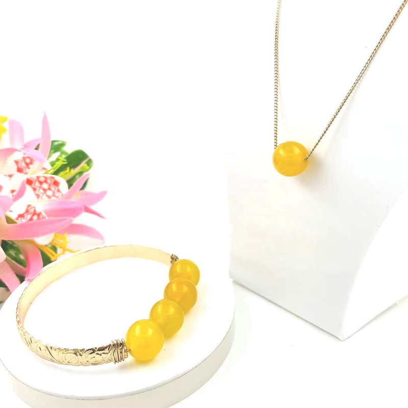 Jade Beads Bracelet Necklace Set Manufacturer - Wired Bracelet with Turtle Hawaiian Honu Different Sizes Colors Available Ready to Ship