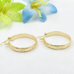 Bamboo Hoop Earrings Manufacturer - 5mm Wide Bamboo Wire 30mm Hoop Ready to Ship Hawaiian Guam Jewelry