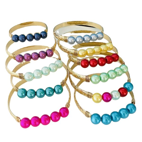 Mom and Daughter Pearl Bracelet Manufacturer - Hawaiian Jewelry Wholesale Jewelry Set Christmas Gift 14K Gold Jewelry for Woman Girl