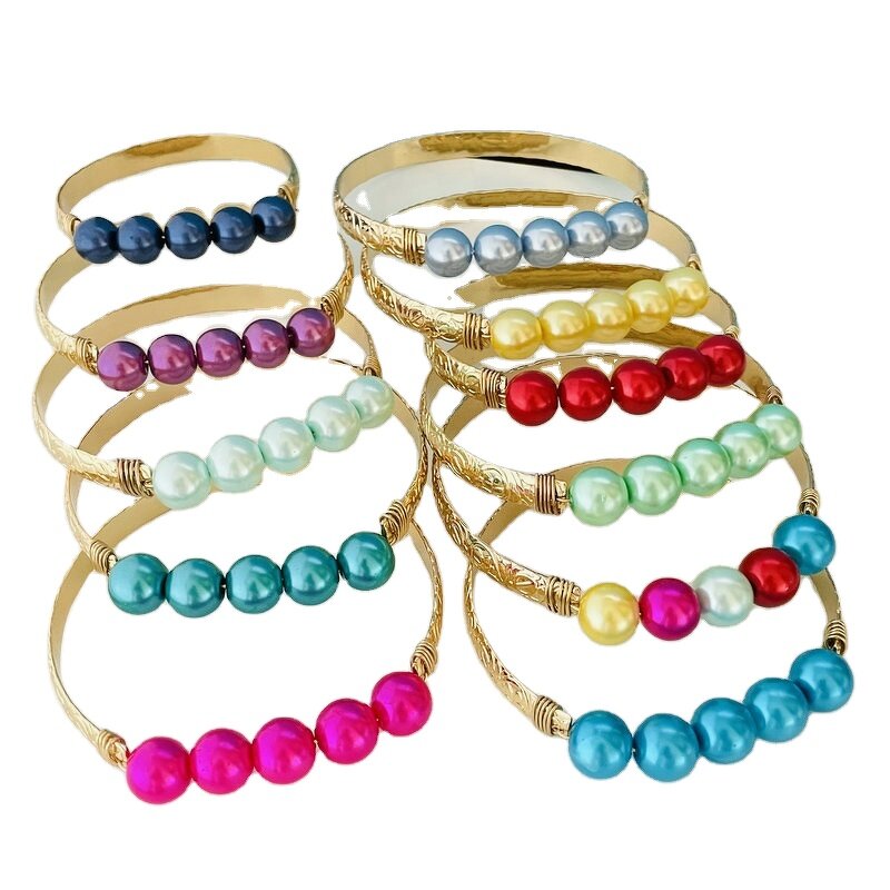 Mom and Daughter Pearl Bracelet Manufacturer - Hawaiian Jewelry Wholesale Jewelry Set Christmas Gift 14K Gold Jewelry for Woman Girl