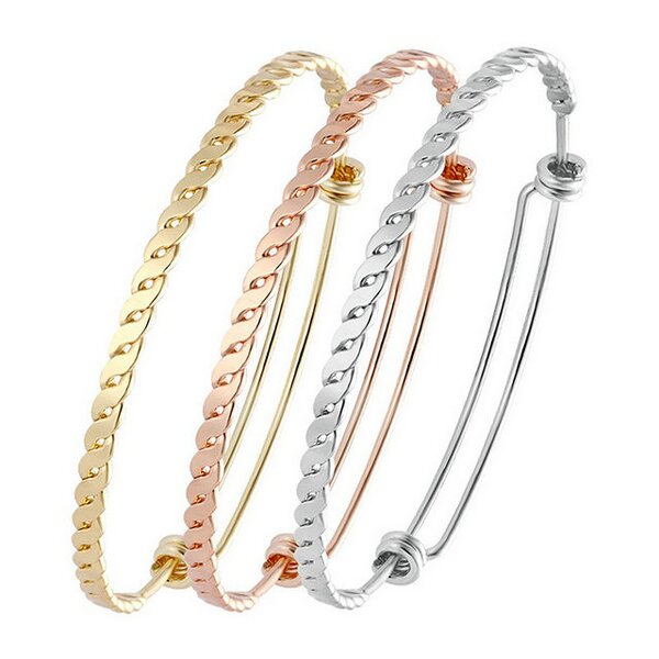 Women Adjustable Stainless Steel Wire Bracelet Manufacturer
