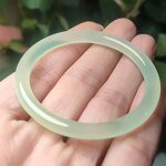 Kids Bangle Manufacturer - 6mm Wide Jade Agate Stone Gemstone Heritage Healing Crystal Bracelet Best Gift for Baby Multi Colors Ready to Ship