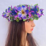 Plumeria Headband Manufacturer - Tropical Flower Leaves for Hula Dance Wedding Party Graduation Accessories Island Girl Accessories