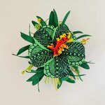 Spiderlily Hibiscus Hair Clip Manufacturer - Foam Floral Accessories Artificial Island Tiara Frangipani Hibiscus Dance Party Graduation Wedding