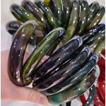 Darkleave Green Jade Bangle Manufacturer - Large US Size9-10 Indian Agate Stone Gemstone Width Healing Crystal Bracelet Best Gift for Woman Man