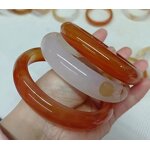 Natural Red Jade Bangle Manufacturer - Large US Size7.5-9 Indian Agate Stone Gemstone Width Healing Crystal Bracelet Best Gift for Woman Man
