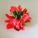Orchid Lily Hair Clip Manufacturer - 7 Colors Available Artificial Floral Flower Hair Accessories Dance Party Wedding Jewelry Fast Delivery