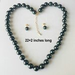 Hawaiian Jewelry Set Manufacturer - Pearl Necklace with Stud Earring Samoan Polynesian Jewelry Gold Long Chain Pearl for Woman