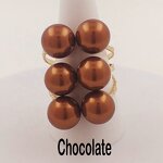 6 Pearl Ring Manufacturer - 15 Different Colors Adjustable Sizes Shell Pearl All Colors Available Ready to Ship Guam Hawaiian Jewelry