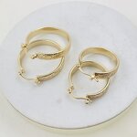 Scroll Design Hoop Earrings Manufacturer - 5mm Wide 25mm and 30mm Hoop Ready to Ship Hawaiian Guam Polynesian Jewelry for Women Girl