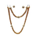 Gold Filled Necklace Bracelet Set Manufacturer - 3mm 5mm 8mm Thick Chain Chunky Hip Hop Jewelry PVD Gold Plating Gift for Men Boy Kid Women