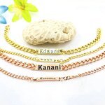 ID Bracelet Manufacturer - Adjustable Sizes Engraved Names Couple Friendship Relationship Gift Jewelry Rose Gold Silver Custom 1pc Start Making