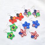 Enamel Plumeria Flower Acrylic Earring Manufacturer - Hawaiian Gold Jewelry Earring Set for Woman Girl Dancing Party