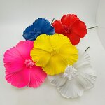 Hibiscus Single Hair Foam Flower Manufacturer - Artificial Island Tiara Frangipani Hibiscus Tiara Accessories