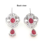 Customized 925 Silver Paved Cz Earring Manufacturer - Garnet Custom Designs Welcome C5708